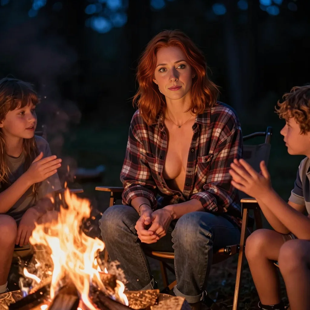 Campfire stories under the stars